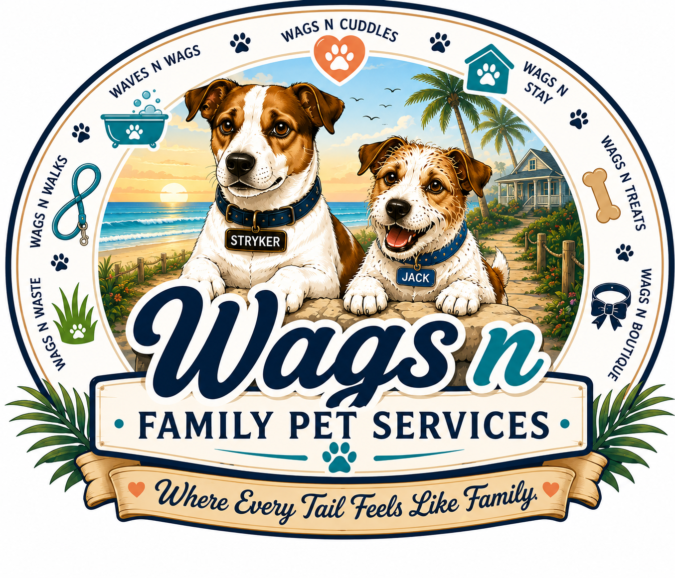 Wags n Family Pet Services logo